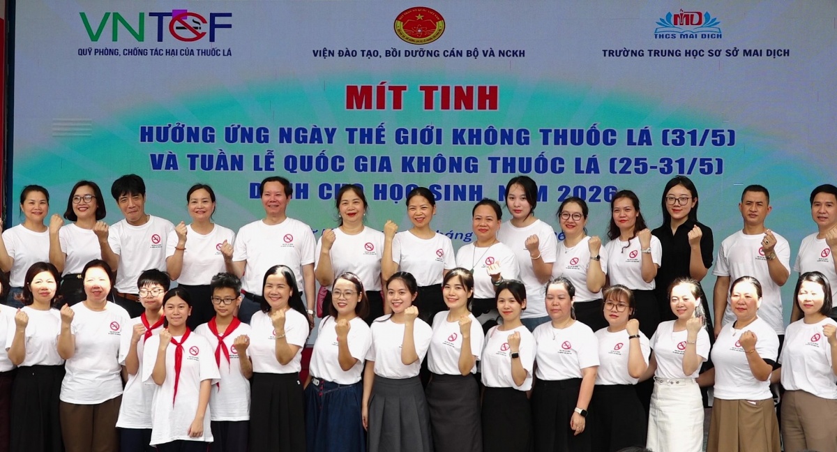 Hưởng ứng Ngày Thế giới không thuốc lá 31/5 và Tuần lễ Quốc gia không thuốc lá năm 2026