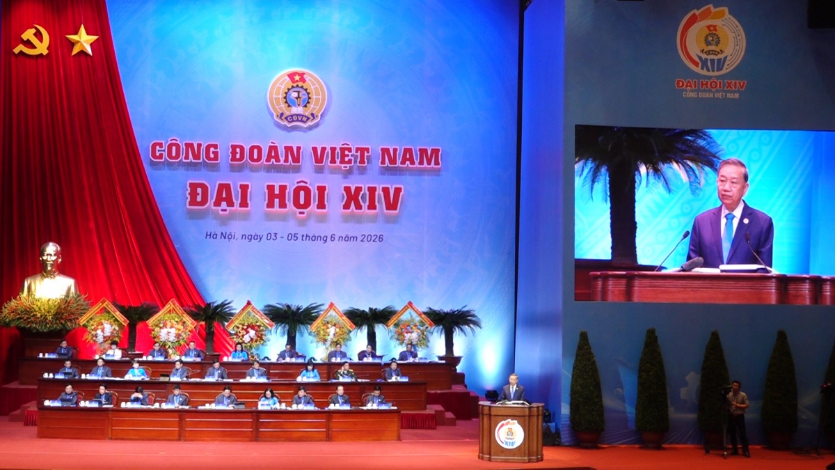 Khai mạc phiên trọng thể Đại hội XIV Công đoàn Việt Nam: Đổi mới để phụng sự người lao động tốt hơn