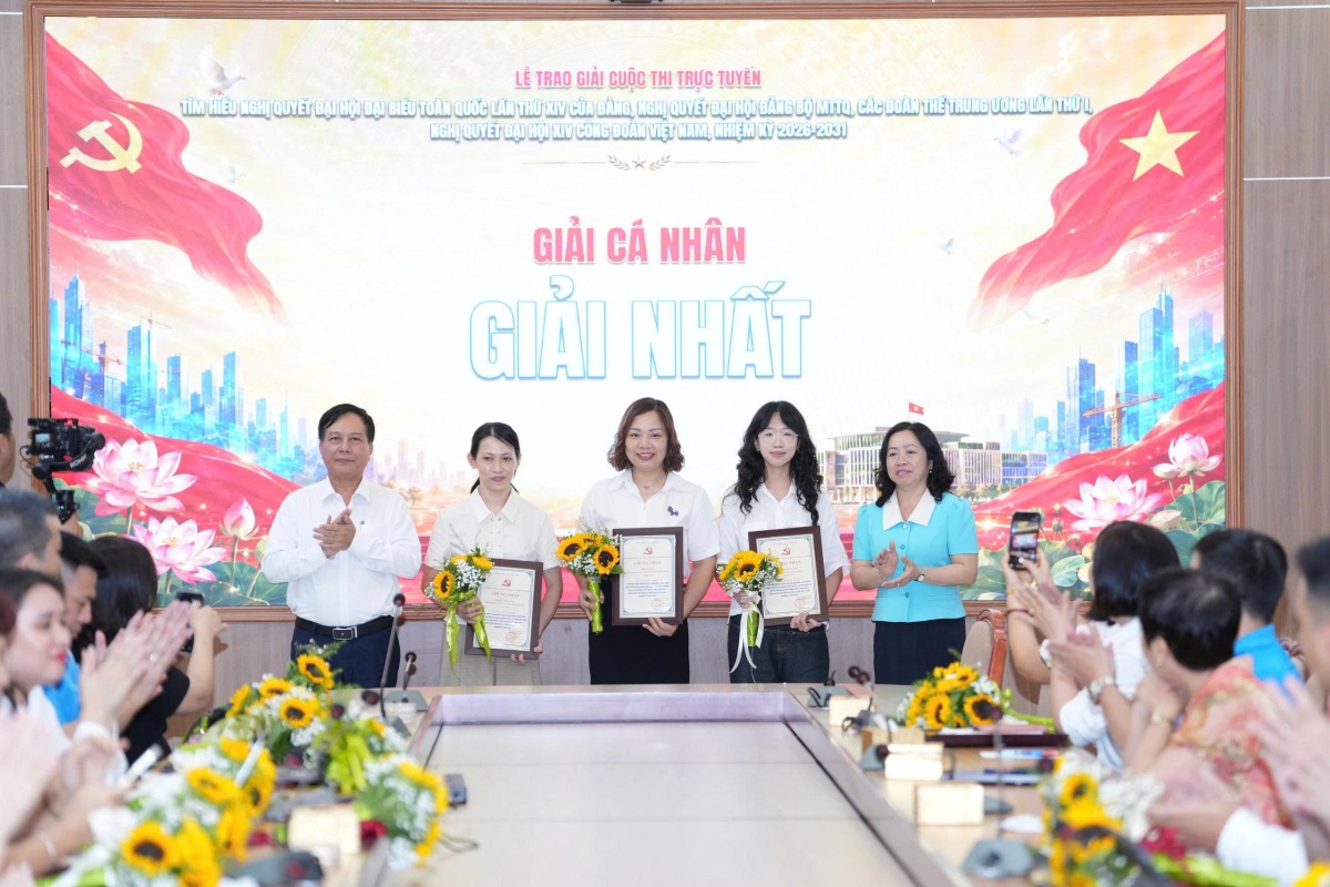 Gần 3.000 lượt dự thi tìm hiểu các Nghị quyết của Đảng và Công đoàn