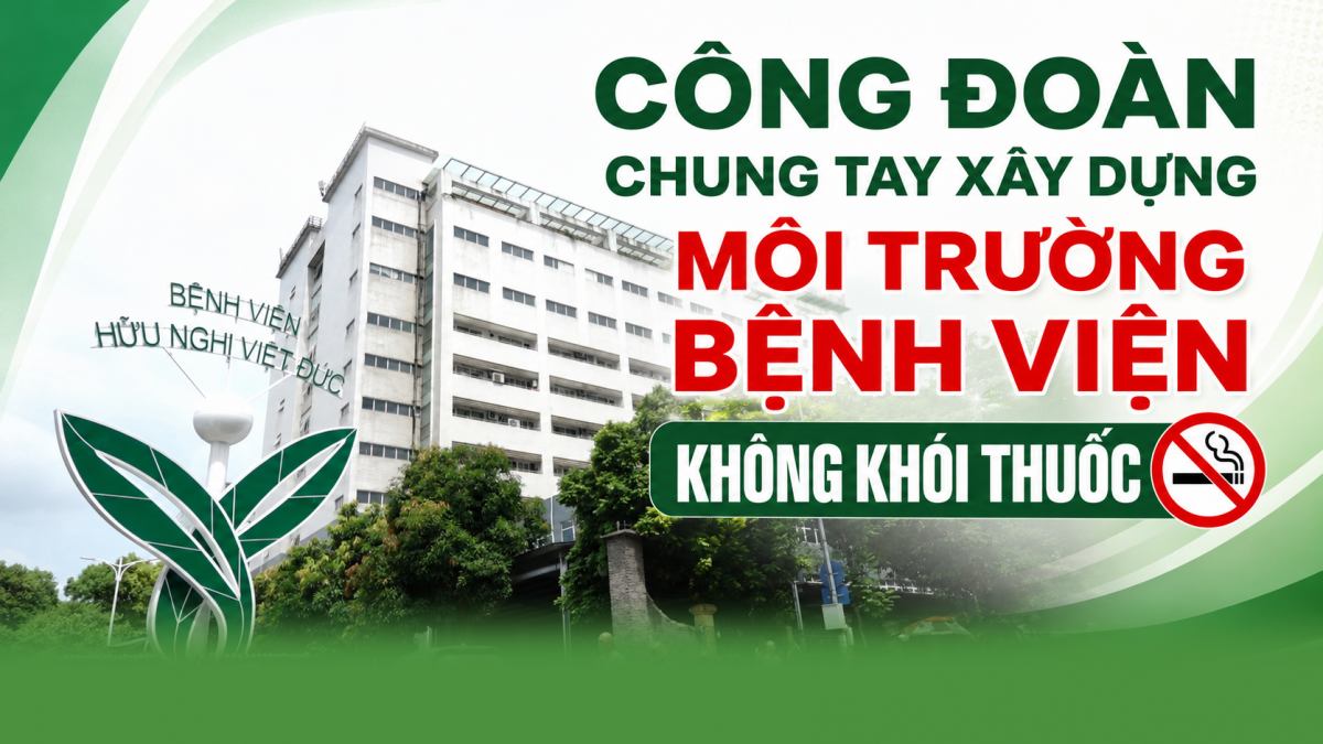 Công đoàn chung tay xây dựng bệnh viện không khói thuốc
