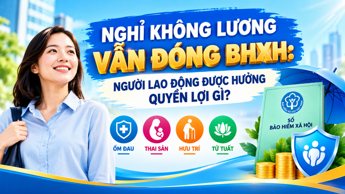 Nghỉ không lương vẫn đóng BHXH: Người lao động được hưởng quyền lợi gì?