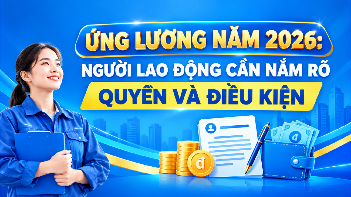 Ứng lương năm 2026: Người lao động cần nắm rõ quyền và điều kiện