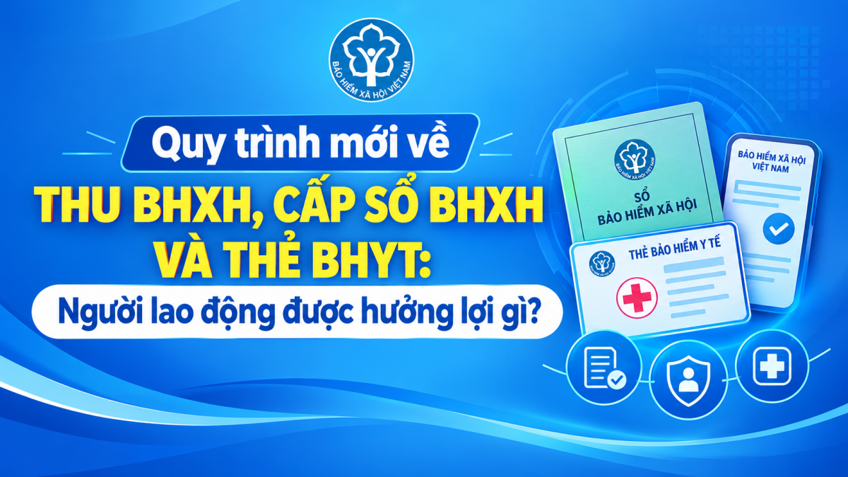 Quy trình mới về thu BHXH, cấp sổ BHXH và thẻ BHYT: Người lao động được hưởng lợi gì?