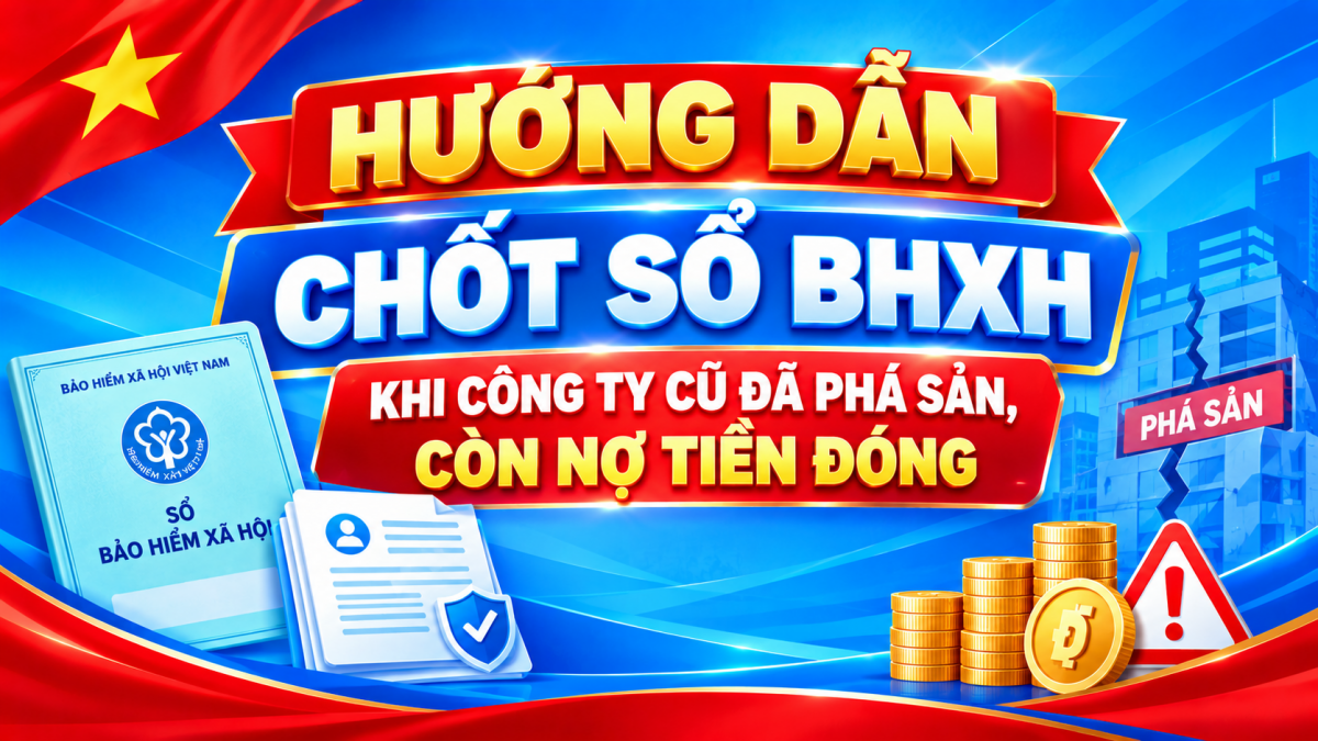Hướng dẫn chốt sổ BHXH khi công ty cũ đã phá sản, còn nợ tiền đóng