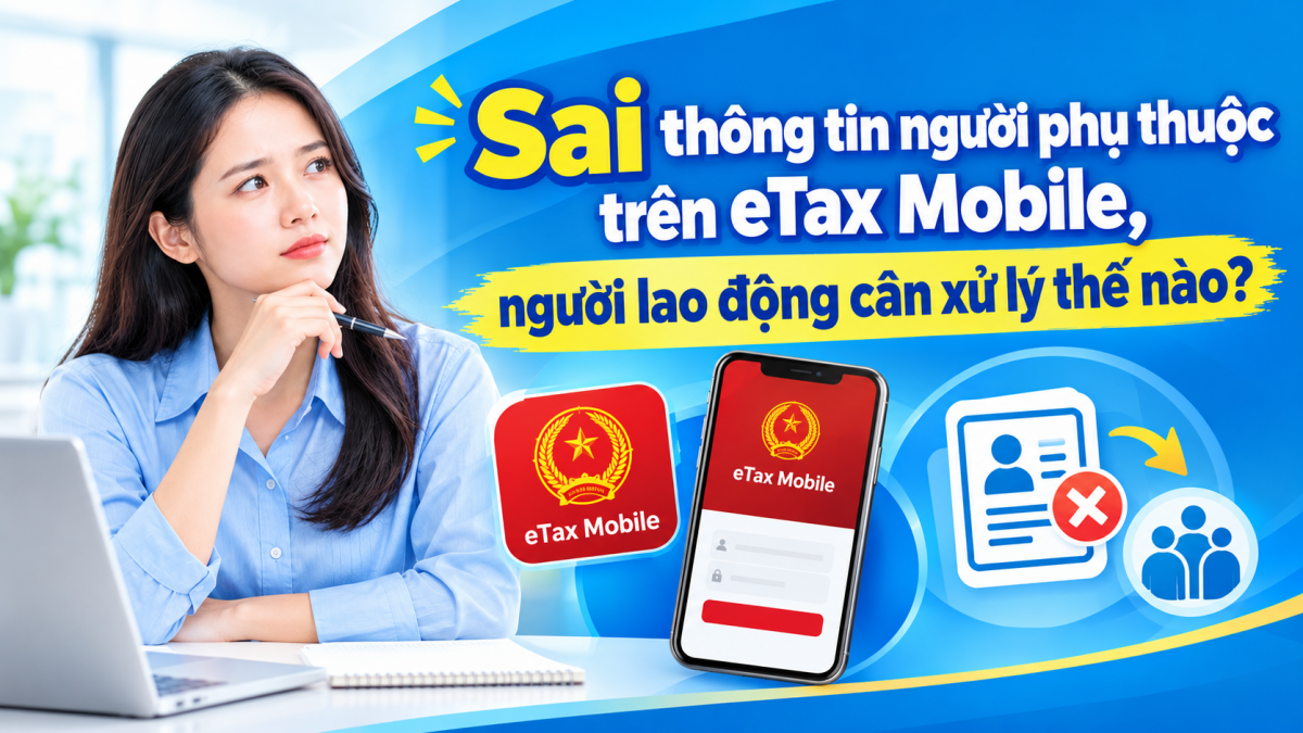 Sai thông tin người phụ thuộc trên eTax Mobile, người lao động cần xử lý thế nào?